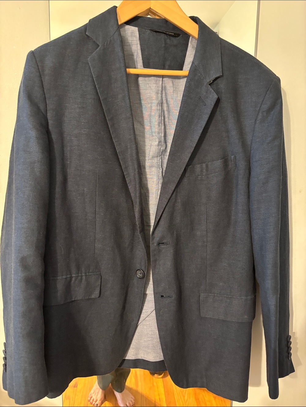 Banana Republic blue linen mix Sport Coat